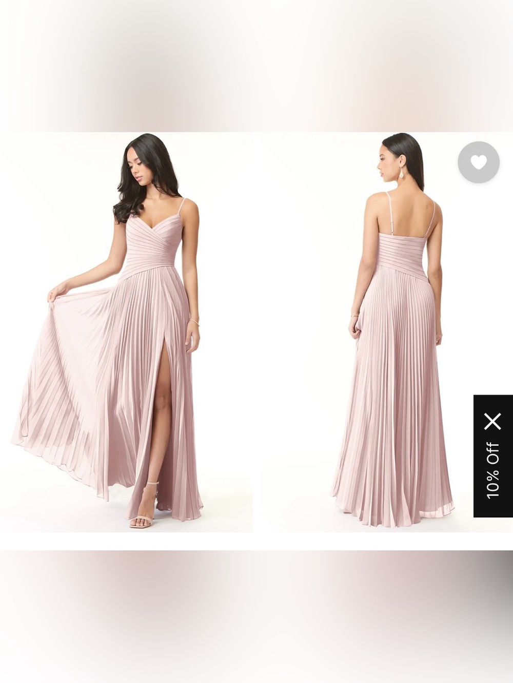 Azazie Vini Bridesmaid Dress Blushing Pink